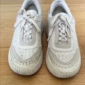 Dolce Vita White Cream Sneakers